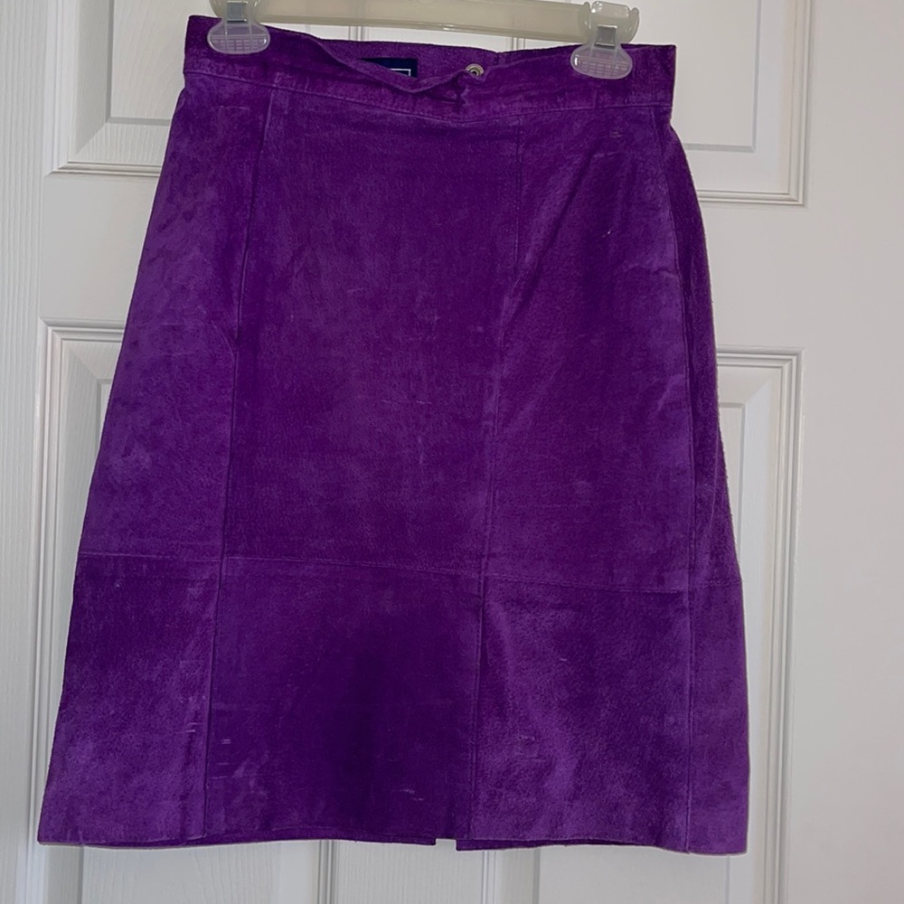 Suede Skirt, Purple/Violet, EUC, Vintage